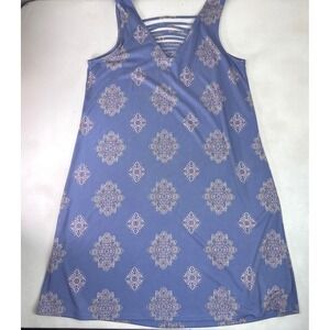 Pink Republic Dress Blue Purple‎ Diamond Pattern Summer Casual Flowercore Boho